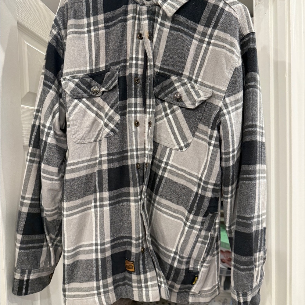 Plaid Button-Up Shirt